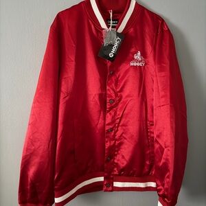 Hooey Men's Vibrant Red Varsity Jacket